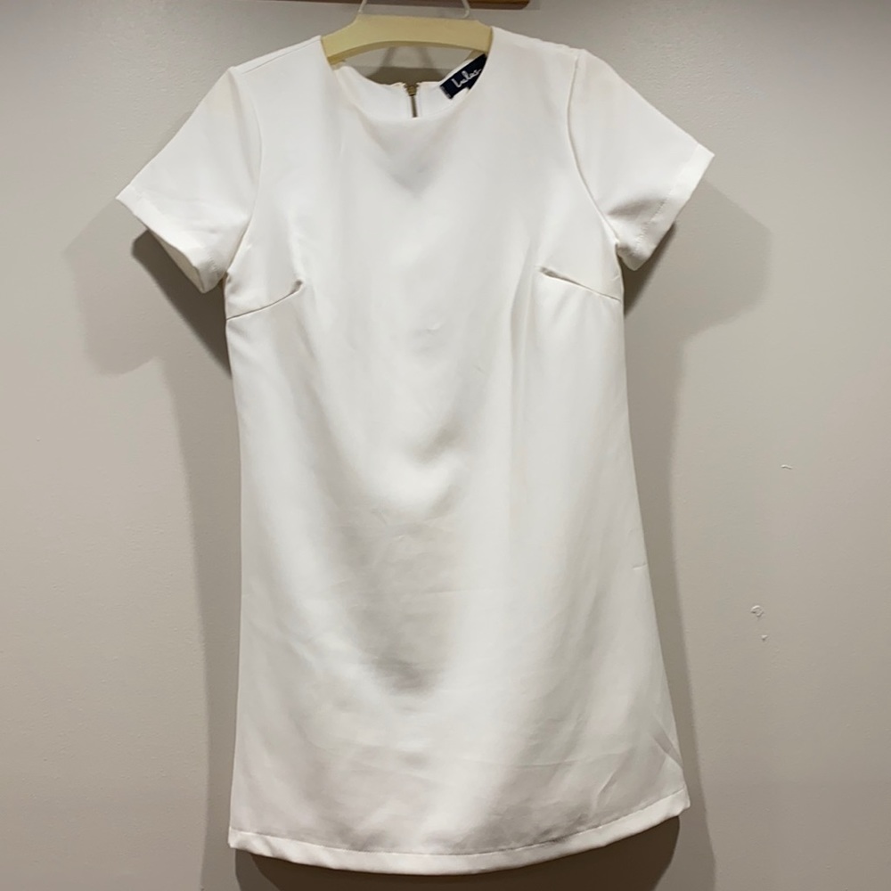 Dressy straight draped dress